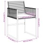 Gartenstühle mit Kissen, 4 Stück, aus schwarzem synthetischem Rattan. von , Gartenstühle - Ref: Foro24-4008575, Preis: 185,47...