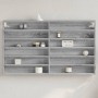 Ingenieurholz-Vitrine in Sonoma-Grau 100x8,5x58 cm von , Regale und Regale - Ref: Foro24-847945, Preis: 48,91 €, Rabatt: %