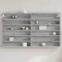 Vitrina de madera de ingeniería gris Sonoma 100x8,5x58 cm de , Estantes y estanterías - Ref: Foro24-847945, Precio: 48,11 €, ...