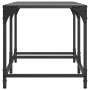 Schwarzer Couchtisch mit Glasoberfläche und Stahlgestell, 78,5x40x40 cm. von , Couchtisch - Ref: Foro24-845975, Preis: 42,46 ...