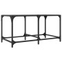 Schwarzer Couchtisch mit Glasoberfläche und Stahlgestell, 78,5x40x40 cm. von , Couchtisch - Ref: Foro24-845975, Preis: 42,46 ...