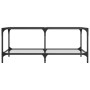 Mesa de centro superficie de vidrio acero 98,5x50x40 cm de , Mesas de centro - Ref: Foro24-845980, Precio: 58,37 €, Descuento: %