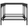 Mesa de centro superficie de vidrio acero 98,5x50x40 cm de , Mesas de centro - Ref: Foro24-845980, Precio: 57,68 €, Descuento: %