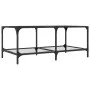 Mesa de centro superficie de vidrio acero 98,5x50x40 cm de , Mesas de centro - Ref: Foro24-845980, Precio: 57,68 €, Descuento: %