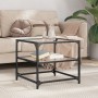 Couchtisch mit transparenter Glasoberfläche und Stahlgestell, 50x50x45 cm. von , Couchtisch - Ref: Foro24-846006, Preis: 38,6...