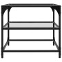 Couchtisch mit transparenter Glasoberfläche und Stahlgestell, 50x50x45 cm. von , Couchtisch - Ref: Foro24-846006, Preis: 38,6...