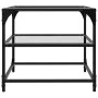 Mesa de centro superficie vidrio transparente acero 50x50x45 cm de , Mesas de centro - Ref: Foro24-846006, Precio: 38,14 €, D...