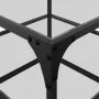Center table with transparent glass surface and steel structure, measuring 50x50x45 cm. by , Coffee table - Ref: Foro24-84600...