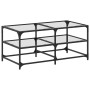 Glas-Stahl-Couchtisch 98,5x50x45 cm von , Couchtisch - Ref: Foro24-846012, Preis: 64,99 €, Rabatt: %