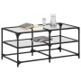 Glas-Stahl-Couchtisch 98,5x50x45 cm von , Couchtisch - Ref: Foro24-846012, Preis: 64,99 €, Rabatt: %