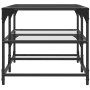 Glas-Stahl-Couchtisch 98,5x50x45 cm von , Couchtisch - Ref: Foro24-846012, Preis: 64,99 €, Rabatt: %