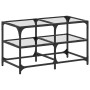 Glastisch mit Stahlrahmen 78,5x40x45 cm von , Couchtisch - Ref: Foro24-846010, Preis: 52,57 €, Rabatt: %