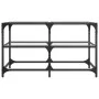 Glass and steel coffee table, 78.5x40x45 cm by , Coffee table - Ref: Foro24-846010, Price: 51,93 €, Discount: %