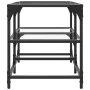 Glass and steel coffee table, 78.5x40x45 cm by , Coffee table - Ref: Foro24-846010, Price: 51,93 €, Discount: %