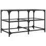 Glass and steel coffee table, 78.5x40x45 cm by , Coffee table - Ref: Foro24-846010, Price: 51,93 €, Discount: %