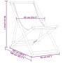 Faltbarer Strandstuhl aus massivem Eukalyptusholz und blau-weißem Stoff. von , Gartenstühle - Ref: Foro24-366567, Preis: 65,0...