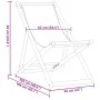 Faltbarer Strandstuhl aus massivem Eukalyptusholz und blau-weißem Stoff. von , Gartenstühle - Ref: Foro24-366567, Preis: 63,6...