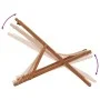 Folding beach chair made of solid eucalyptus wood and taupe fabric. by , Garden chairs - Ref: Foro24-366565, Price: 78,38 €, ...