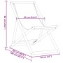 Faltbarer Strandstuhl aus massivem Eukalyptusholz und taupefarbenem Stoff. von , Gartenstühle - Ref: Foro24-366565, Preis: 62...
