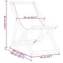 Faltbarer Strandstuhl aus massivem Eukalyptusholz und taupefarbenem Stoff. von , Gartenstühle - Ref: Foro24-366565, Preis: 78...