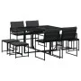 9-piece garden dining set with black textilene cushions by , Garden sets - Ref: Foro24-3295083, Price: 345,82 €, Discount: %