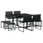 9-teiliges Gartensitzgruppen-Set mit schwarzen Textilen-Kissen. von , Gartensets - Ref: Foro24-3295083, Preis: 351,29 €, Raba...