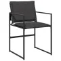 9-piece garden dining set with black textilene cushions by , Garden sets - Ref: Foro24-3295083, Price: 345,82 €, Discount: %