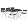7-piece garden dining set with white textilene cushions by , Garden sets - Ref: Foro24-3295104, Price: 383,07 €, Discount: %