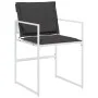 7-piece garden dining set with white textilene cushions by , Garden sets - Ref: Foro24-3295104, Price: 383,07 €, Discount: %
