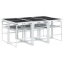 7-piece garden dining set with white textilene cushions by , Garden sets - Ref: Foro24-3295104, Price: 391,51 €, Discount: %