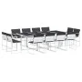 Garten-Essgruppe, 13-teilig, mit weißen Textilene-Kissen. von , Gartensets - Ref: Foro24-3295110, Preis: 706,60 €, Rabatt: %
