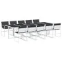 11-piece garden dining set with white textilene cushions by , Garden sets - Ref: Foro24-3295106, Price: 675,77 €, Discount: %