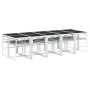 Gartensitzgruppe 11-teilig mit weißen Textilene-Kissen. von , Gartensets - Ref: Foro24-3295106, Preis: 675,77 €, Rabatt: %