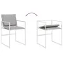 Garden dining set, 17 pieces, with white textilene cushions. by , Garden sets - Ref: Foro24-3295097, Price: 945,89 €, Discoun...