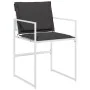 Garden dining set, 17 pieces, with white textilene cushions. by , Garden sets - Ref: Foro24-3295112, Price: 936,84 €, Discoun...