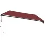 Automatic retractable burgundy awning 600x300 cm by , Awnings - Ref: Foro24-3310201, Price: 542,88 €, Discount: %