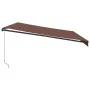 Manuelle ausziehbare Markise mit LED-Lichtern, braun, 500x300 cm. von , Markisen - Ref: Foro24-3310217, Preis: 651,98 €, Raba...