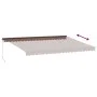 Manuelle ausziehbare Markise mit LED-Lichtern, braun, 500x300 cm. von , Markisen - Ref: Foro24-3310217, Preis: 651,98 €, Raba...
