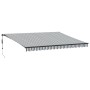 Automatische ausfahrbare Markise mit LED-Licht in Anthrazit-Weiß 450x300 cm. von , Markisen - Ref: Foro24-3310236, Preis: 530...