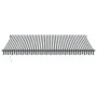 Retractable automatic awning with LED light anthracite white 450x300 cm by , Awnings - Ref: Foro24-3310236, Price: 658,36 €, ...