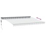 Automatische ausfahrbare Markise mit LED-Licht in Anthrazit-Weiß 450x300 cm. von , Markisen - Ref: Foro24-3310236, Preis: 530...