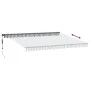 Retractable automatic awning with LED light anthracite white 450x300 cm by , Awnings - Ref: Foro24-3310236, Price: 658,36 €, ...