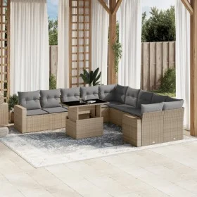 11-piece garden sofa set with beige synthetic rattan cushions by , Garden sets - Ref: Foro24-3267539, Price: 721,51 €, Discou...