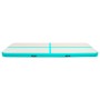Aufblasbare Gymnastikmatte und Pumpe aus grünem PVC, 300 x 100 x 20 cm von vidaXL, Pilates und Yogamatten - Ref: Foro24-92678...