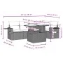 Gartensofa-Set mit 6-teiligen Kissen aus synthetischem Rattan in Beige. von , Gartensets - Ref: Foro24-3267889, Preis: 431,78...