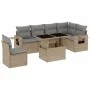 Gartensofagarnitur 7-teilig mit Kissen aus synthetischem Rattan in Beige. von , Gartensets - Ref: Foro24-3267939, Preis: 492,...