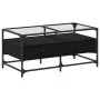 Mesa de centro superficie de vidrio acero negro 98,5x50x45 cm de , Mesas de centro - Ref: Foro24-846044, Precio: 97,80 €, Des...