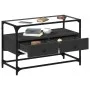 TV-Möbel aus Glas und Holz, Schwarz, 80x35x51 cm von , TV-Möbel - Ref: Foro24-846059, Preis: 68,78 €, Rabatt: %