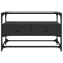 TV-Möbel aus Glas und Holz, Schwarz, 80x35x51 cm von , TV-Möbel - Ref: Foro24-846059, Preis: 69,67 €, Rabatt: %