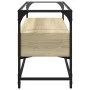 TV-Möbel aus Glas und Holz, Eiche Sonoma, 98x35x51 cm. von , TV-Möbel - Ref: Foro24-846065, Preis: 74,15 €, Rabatt: %